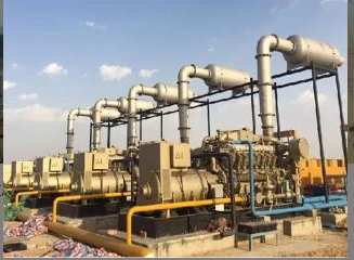 Hindiston 5 × 1000 kVt tabiiy gaz generatorlari va Gas Eng tomonidan boshqariladigan 4 kompressor to'plami